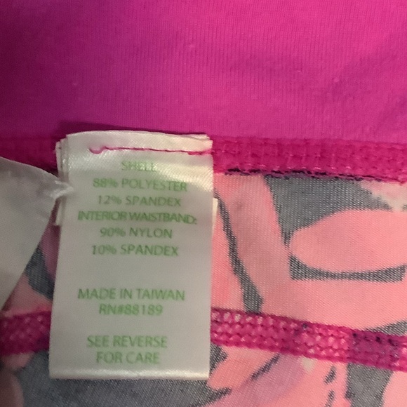 Lilly Pulitzer Pink and Black Patterned Leggings - Picture 10 of 10